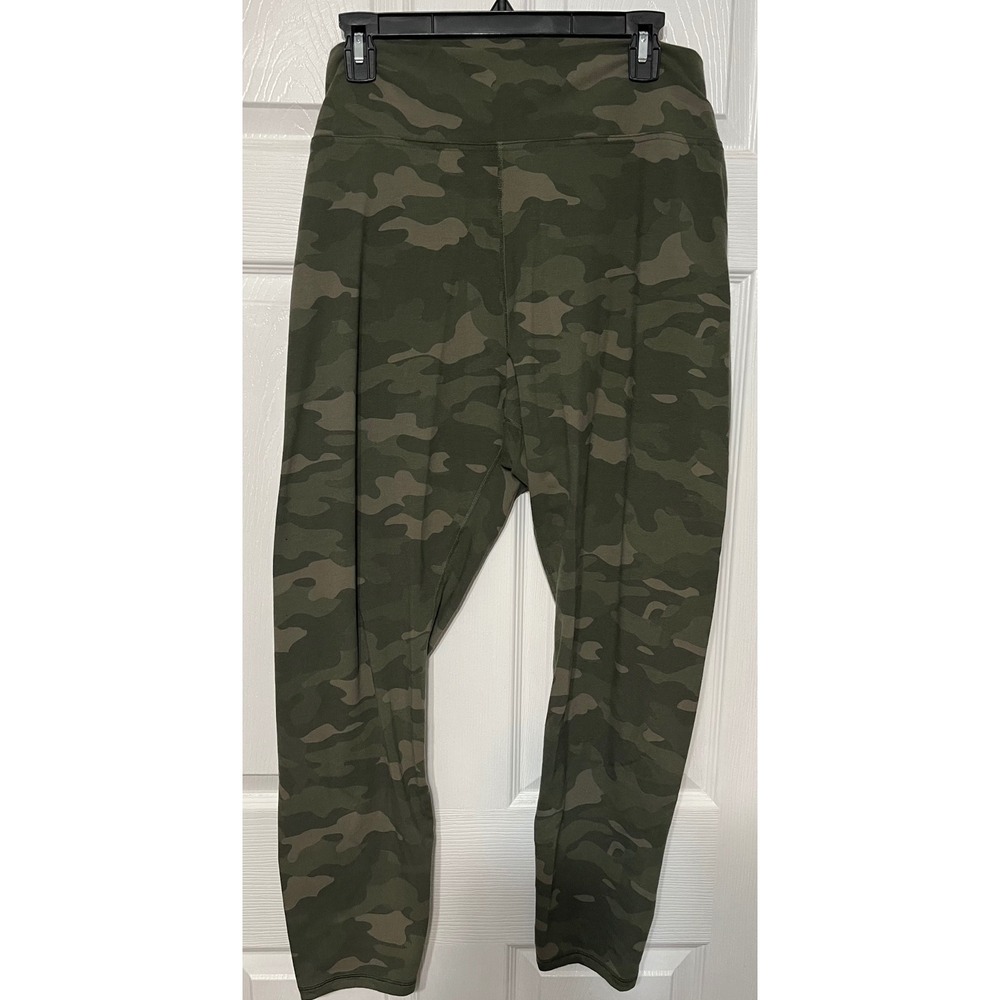 Old Navy womens sz 3X Active Camo Leggings Balance Go Dry Athletic‎ Olive Green